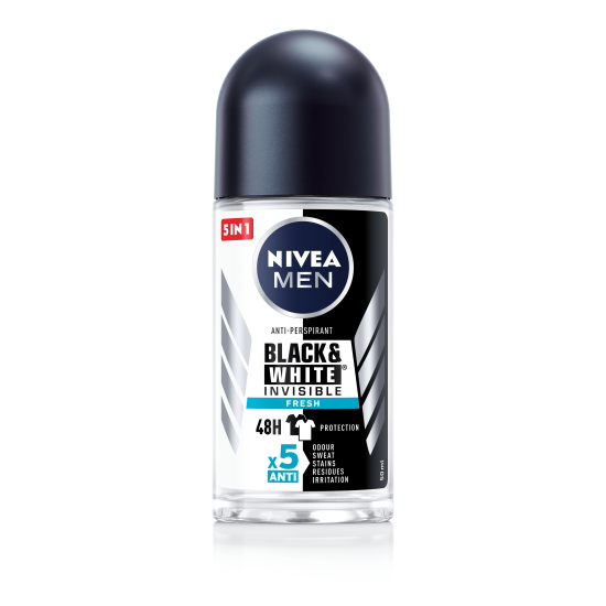 NIVEA ROLL ON 50ml MEN BLACK & WHITE INVISIBLE FRESH