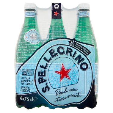 S. PELLEGRINO ΑΝΘΡΑΚΟΥΧΟ ΦΥΣΙΚΟ ΜΕΤΑΛΛΙΚΟ ΝΕΡΟ 6Χ750ml