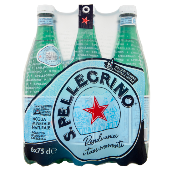 S. PELLEGRINO ΑΝΘΡΑΚΟΥΧΟ ΦΥΣΙΚΟ ΜΕΤΑΛΛΙΚΟ ΝΕΡΟ 6Χ750ml