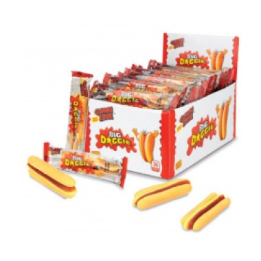 GUMMY ZONE HOT DOG XL DISPLAY 36ΤΕΜ