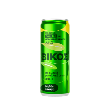 ΒΙΚΟΣ ΤΣΑΙ 330ml ΠΡΑΣΙΝΟ ΜΕ ΛΕΜΟΝΙ ΧΩΡΙΣ ΖΑΧΑΡΗ