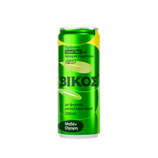 ΒΙΚΟΣ ΤΣΑΙ 330ml ΠΡΑΣΙΝΟ ΜΕ ΛΕΜΟΝΙ ΧΩΡΙΣ ΖΑΧΑΡΗ