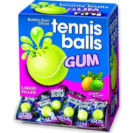 FINI ΖΑΧΑΡΩΤΑ 200ΤΕΜ TENNIS BALL GUM LEMON & LIME