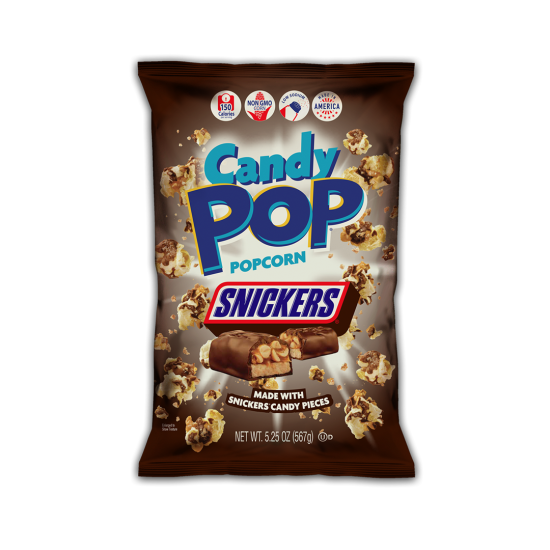 CANDY POPCORN 28GR SNICKERS