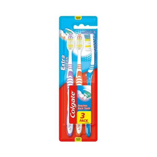 COLGATE ΟΔΟΝΤΟΒΟΥΡΤΣΑ EXTRA CLEAN MEDIUM 3PACK