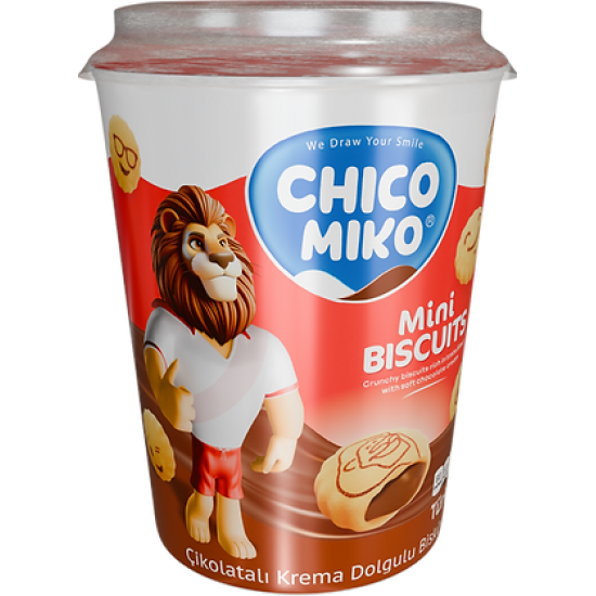 CHICO MIKO MINI BISCUITS ΦΑΤΣΟΥΛΕΣ ΜΕ ΓΕΜΙΣΗ ΣΟΚΟΛΑΤΑ 125GR