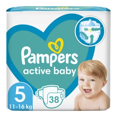 PAMPERS ACTIVE BABY ΠΑΝΕΣ No5 38TEM 11-16K