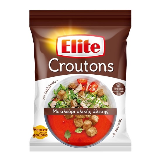 ELITE CROUTONS 75GR ΜΕ ΑΛΕΥΡΙ ΟΛΙΚΗΣ ΑΛΕΣΗΣ