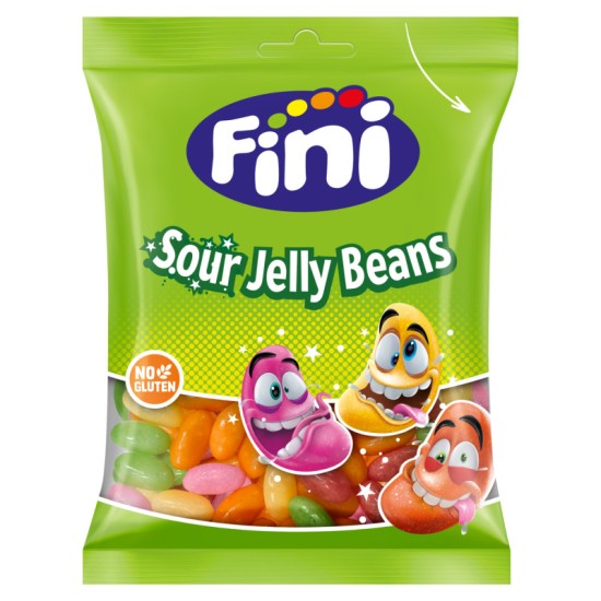 FINI ΖΑΧΑΡΩΤΑ SOUR JELLY BEANS 90GR ΕΛ