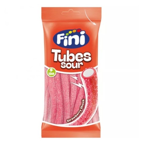 FINI ΖΑΧΑΡΩΤΑ 90GR ΚΑΛΩΔΙΑ SOUR STRAWBERRY