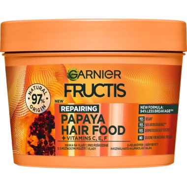 FRUCTIS ΜΑΣΚΑ 400ML HAIR FOOD PAPAYA (REPAIRING)