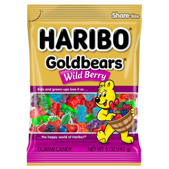 HARIBO ZAXΑΡΩΤΑ 80GR SOUR WILD BERRY ΑΡΚΟΥΔΑΚΙΑ