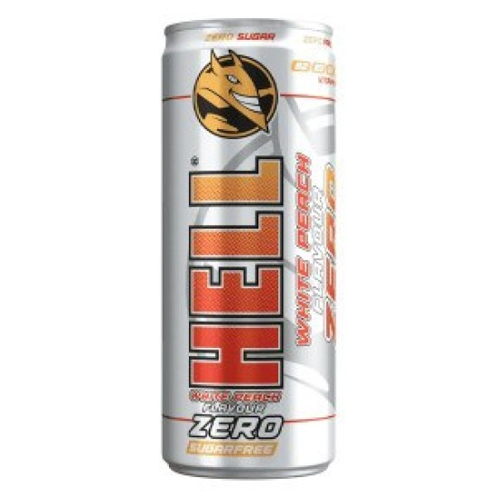 HELL 250ml ZERO WHITE PEACH