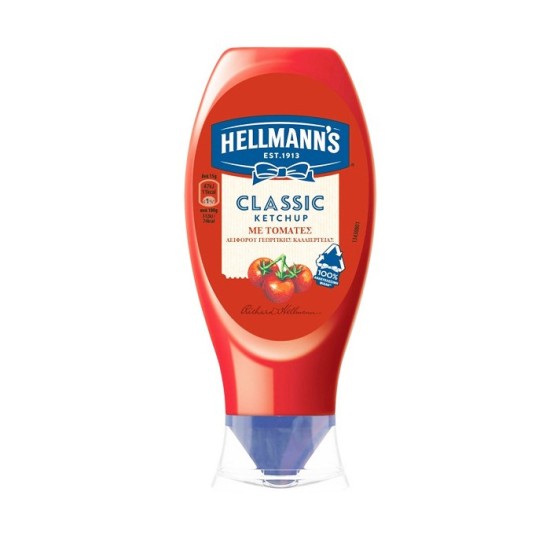 HELLMANN'S KETCHUP 250ML ΠΛΑΣΤΙΚΗ ΣΥΣΚΕΥΑΣΙΑ