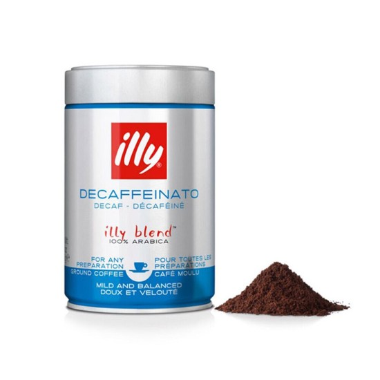 ILLY ΑΛΕΣΜΕΝΟΣ ΚΑΦΕΣ 250GR DECAFFEINE BLEND 100% ARABICA