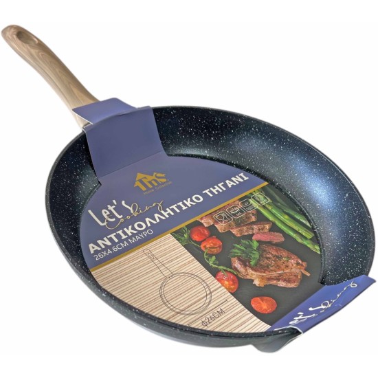TNS ΑΝΤΙΚΟΛΛΗΤΙΚΟ ΤΗΓΑΝΙ 26Χ4.6 26cm ΜΑΥΡΟ