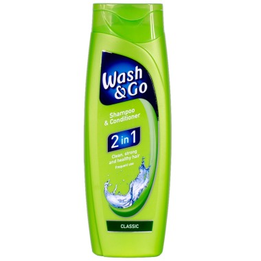 WASH & GO SHAMPOO 400ml - 2 ΣΕ 1