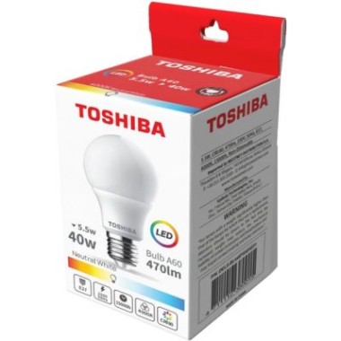 TOSHIBA LED CANDEL E14 40W. NEUTRAL WHITE ΛΑΜΠΑ