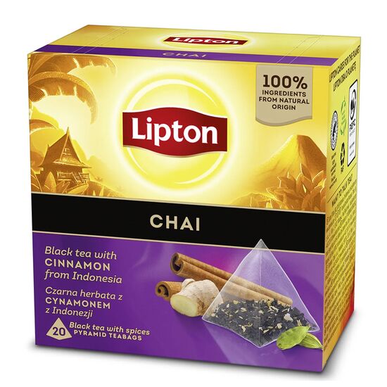 LIPTON  ΜΑΥΡΟ ΤΣΑΙ ΜΕ ΚΑΝΕΛΑ 20 ΦΑΚΕΛΑΚΙΑ ΠΥΡΑΜΙΔΑ 34gr