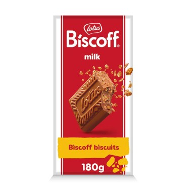 LOTUS BISCOFF ΣΟΚΟΛΑΤΑ ΓΑΛΑΚΤΟΣ 180gr ΜΕ ΚΟΜΜΑΤΙΑ SPECULOOS