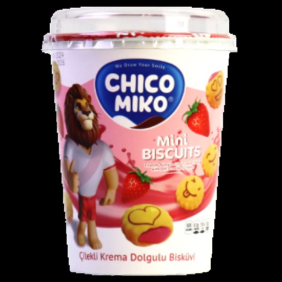 CHICO MIKO MINI BISCUITS ΦΑΤΣΟΥΛΕΣ ΜΕ ΓΕΜΙΣΗ ΦΡΑΟΥΛΑ 125GR