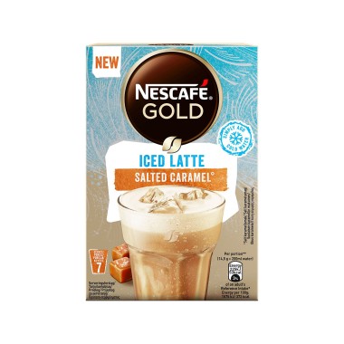 NESCAFE GOLD ICED LATTE SALTED CARAMEL 101,5gr (7X14,5G)