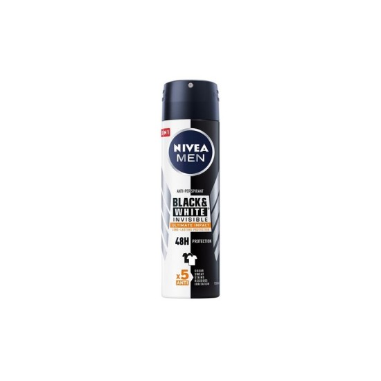 NIVEA BODY SPRAY MEN 150ml BLACK & WHITE IMPACT