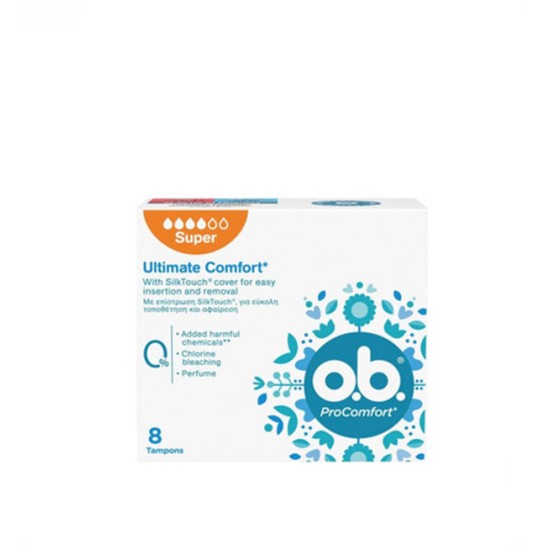 OB PRO COMFORT TAMPON 8τεμ SUPER