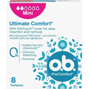 OB PRO COMFORT TAMPON 8τεμ MINI