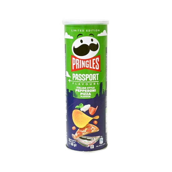 PRINGLES  165gr PASSPORT ITALIAN PEPPERONI PIZZA