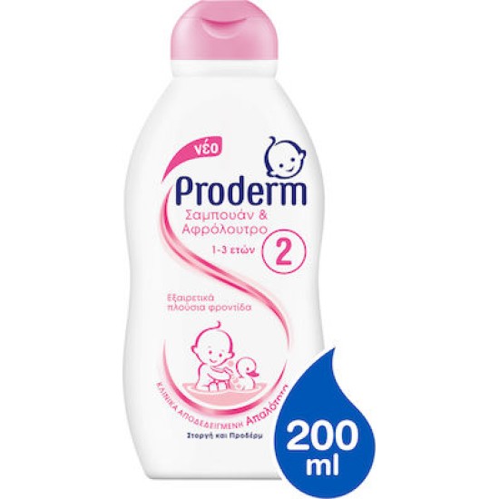 PRODERM ΣΑΜΠΟΥΑΝ & ΑΦΡΟΛΟΥΤΡΟ 1-3 ΕΤΩΝ 200ml