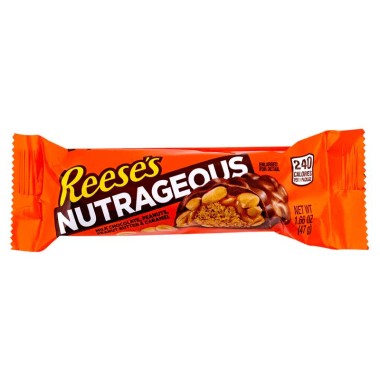 REESE'S NUTRAGEOUS ΜΠΑΡΑ ΣΟΚΟΛΑΤΑΣ ΓΑΛΑΚΤΟΣ ΜΕ ΓΕΜΙΣΗ ΦΥΣΤΙΚΟΒΟΥΤΗΡΟ, ΦΥΣΤΙ