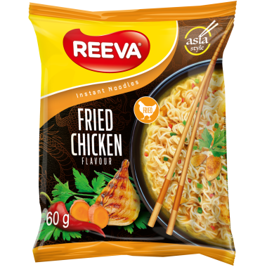 REEVA INSTANT NOODLES 60GR FRIED CHICKEN FLAVOUR