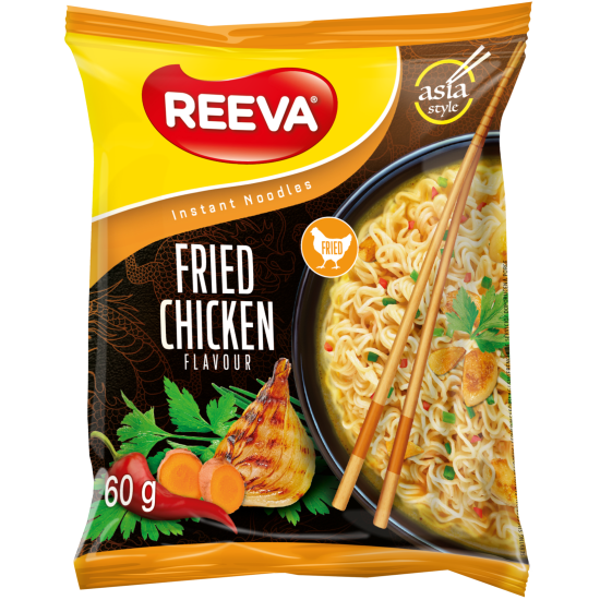 REEVA INSTANT NOODLES 60GR FRIED CHICKEN FLAVOUR