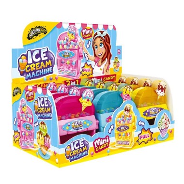 JOHNY BEE ICE CREAM MACHINE ΚΑΡΑΜΕΛΑΚΙΑ+ΠΑΙΧΝΙΔΙ DISPLAY 12ΤΕΜ