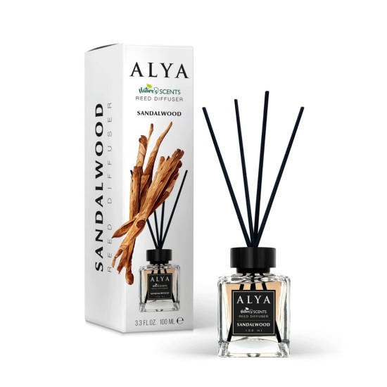 ALYA NATURE'S SCENTS ΑΡΩΜΑΤΙΚΟ ΧΩΡΟΥ ΜΕ ΣΤΙΚ 100ML SANDALWOOD