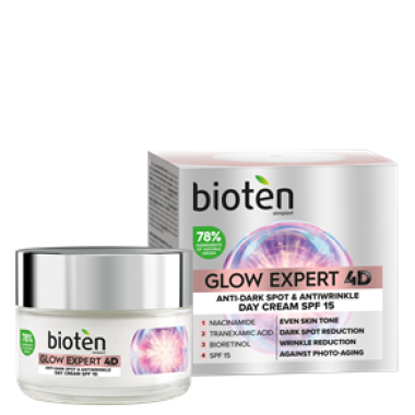 BIOTEN ΚΡΕΜΑ ΠΡΟΣΩΠΟΥ 50ML GLOW EXPERT 4D ΜΕ ΝΙΑΣΙΝΑΜΙΔΗ ΝΥΧΤΩΣ