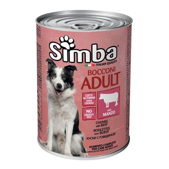 SIMBA DOG ΚΟΝΣΕΡΒΑ 1230gr ΜΟΣΧΑΡΙ