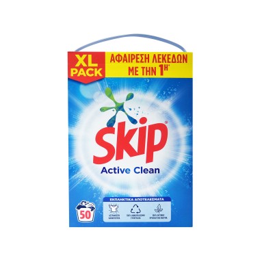 SKIP ΣΚΟΝΗ ACTIVE CLEAN 50μεζ/3,25KG