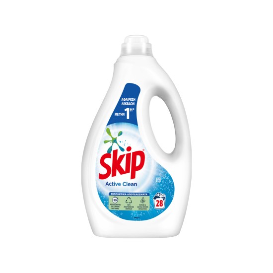 SKIP ΥΓΡΟ ΠΛΥΝΤΗΡΙΟΥ 28ΜΕΖ ACTIVE CLEAN 1.4L