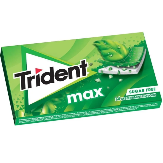TRIDENT ΜΑΧ 27gr SPEARMINT