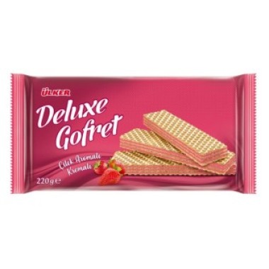 ULKER DELUXE COFRET ΓΚΟΦΡΕΤΑ ΜΕ ΚΡΕΜΑ ΦΡΑΟΥΛΑ 220gr