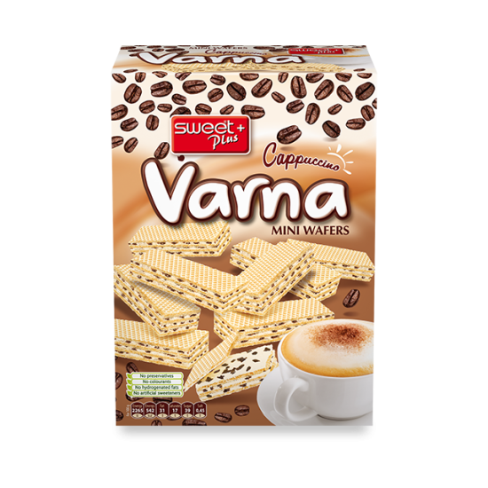 VARNA MINI WAFERS CAPPUCCINO CREME 240GR