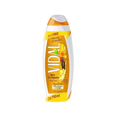 VIDAL ΑΦΡΟΛΟΥΤΡΟ 2X750ml HONEY&VANILLA