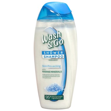 WASH & GO SHAMPOO 250ml - SKIN PROTECTING 95% NATURAL
