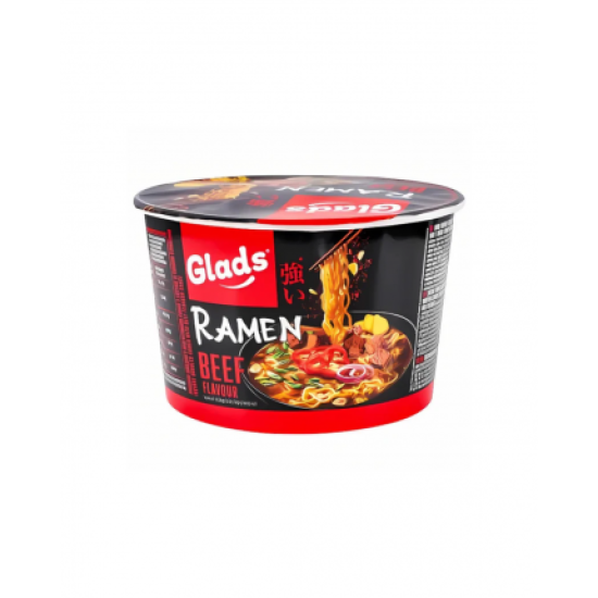 GLADS INSTANT RAMEN NOODLES 105GR BEEF (ΣΕ ΜΠΩΛ ΣΕΡΒΙΡΙΣΜΑΤΟΣ)
