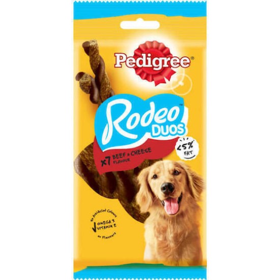 PEDIGREE RODEO DUO ΛΙΧΟΥΔΙΕΣ ΣΚΥΛΟΥ ΣΕ ΣΤΙΚ 123gr ΜΟΣΧΑΡΙ & ΤΥΡΙ
