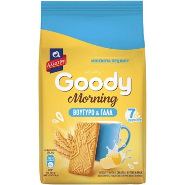 ΑΛΛΑΤΙΝΗ ΜΠΙΣΚΟΤΑ GOODY MORNING 160GR ΒΟΥΤΥΡΟ & ΓΑΛΑ