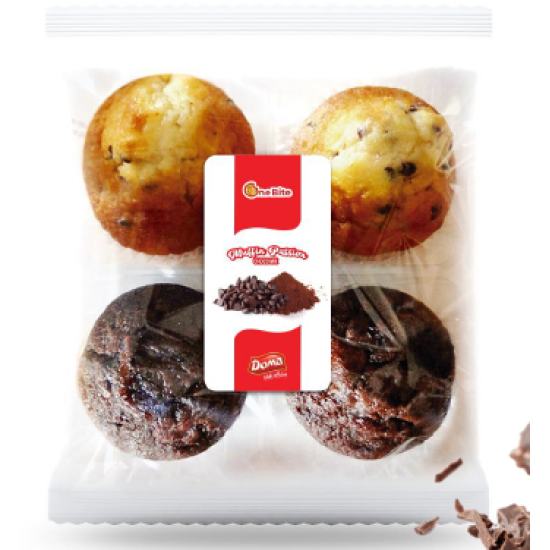 DOMA ΜΑΦΙΝ 260GR 4 ΤΕΜ (2 ΣΟΚΟΛΑΤΑ,2 ΒΑΝΙΛΙΑ)